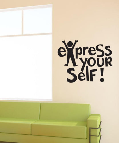 Vinyl Wall Decal Sticker Express Yourself #OS_DC658