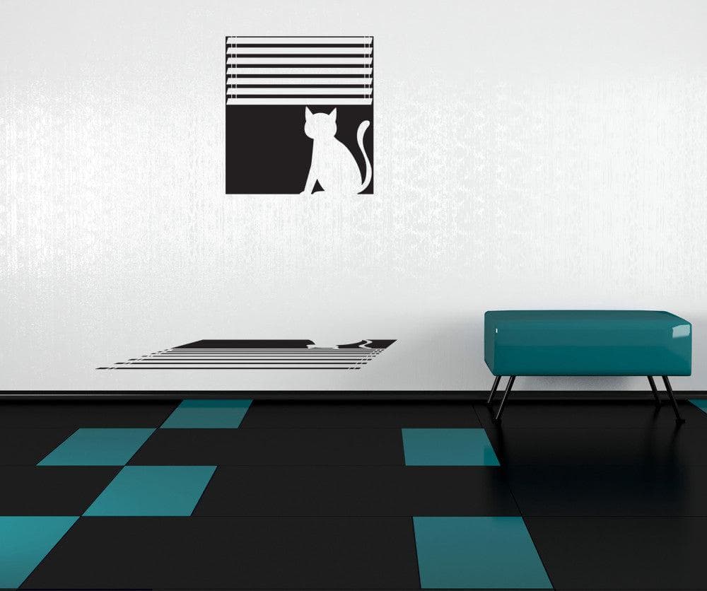 Vinyl Wall Decal Sticker Cat in Window #OS_DC680