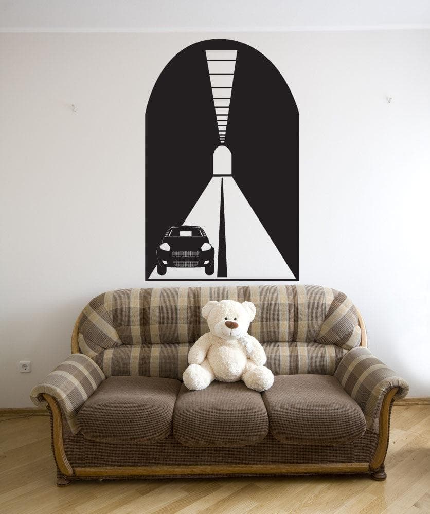 Vinyl Wall Decal Sticker Car Tunnel #OS_DC686