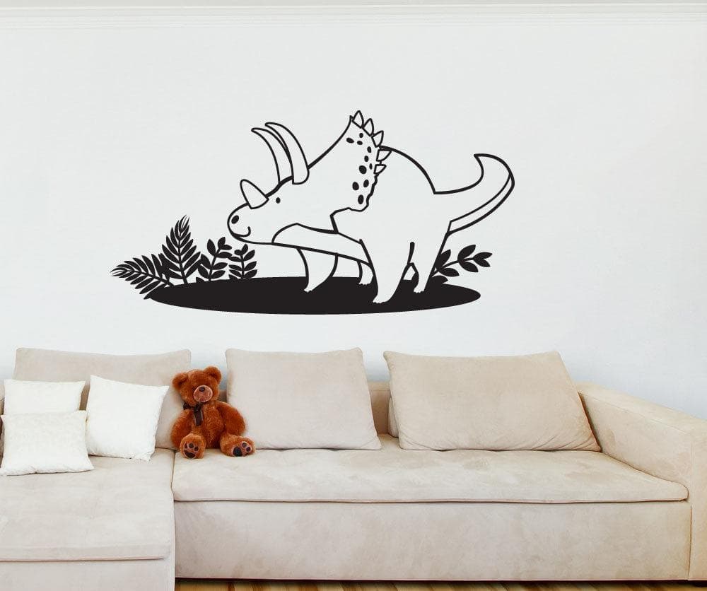 Vinyl Wall Decal Sticker Kids Triceratops #OS_DC689