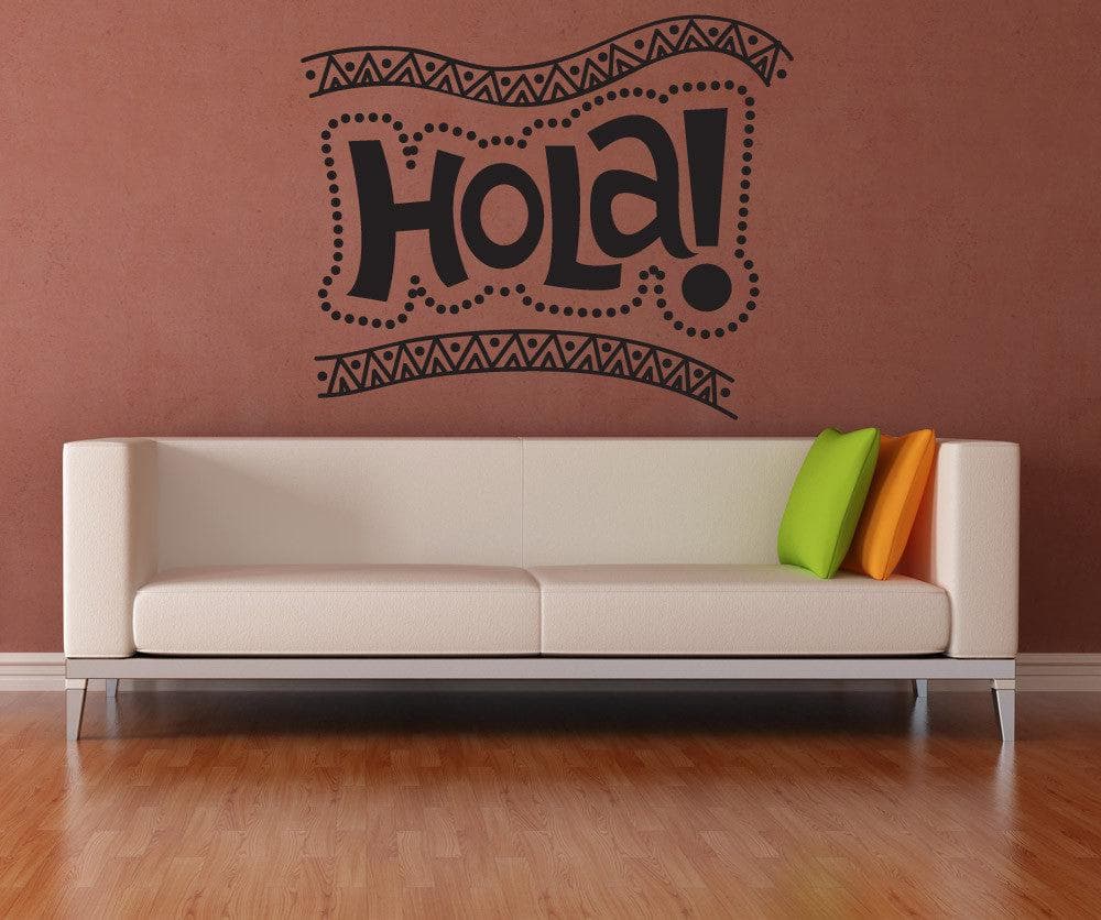 Vinyl Wall Decal Sticker Hola #OS_DC709