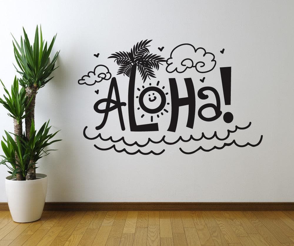 Vinyl Wall Decal Sticker Aloha #OS_DC713