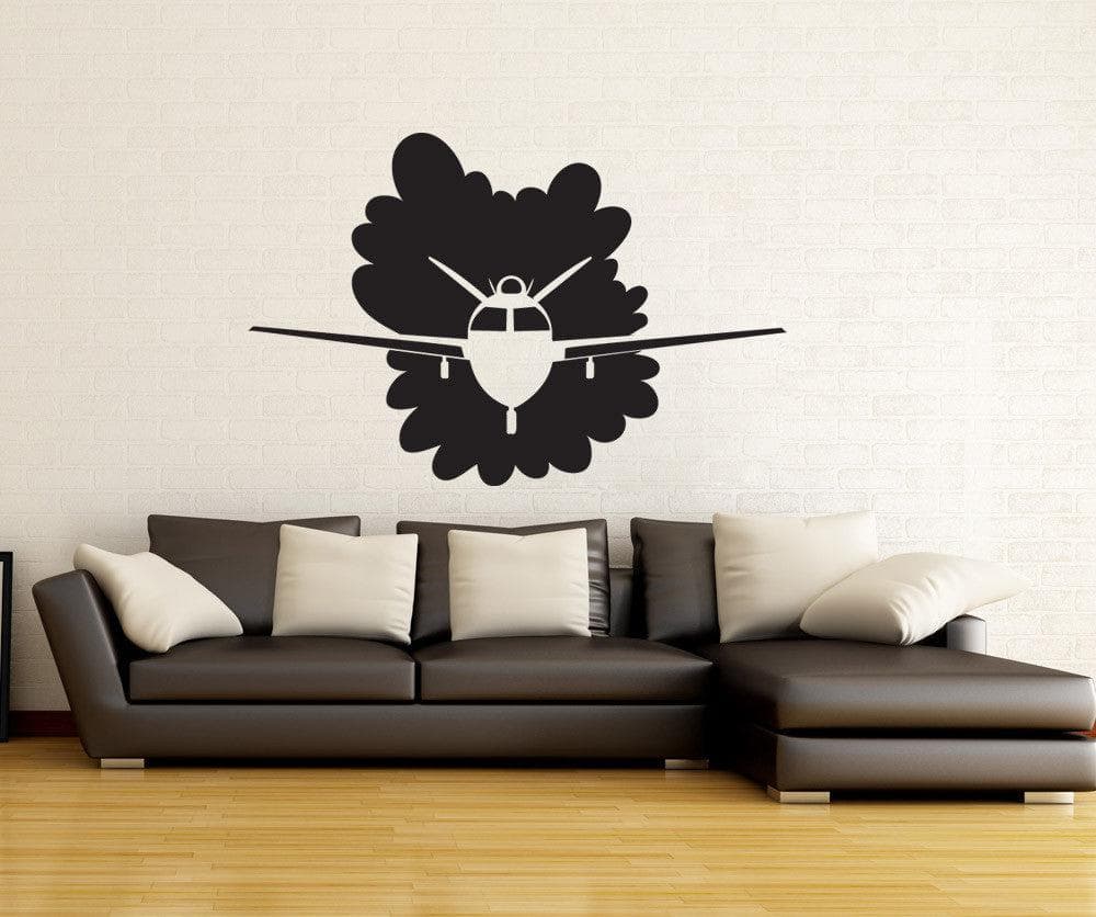 Vinyl Wall Decal Sticker Flying Plane #OS_DC744
