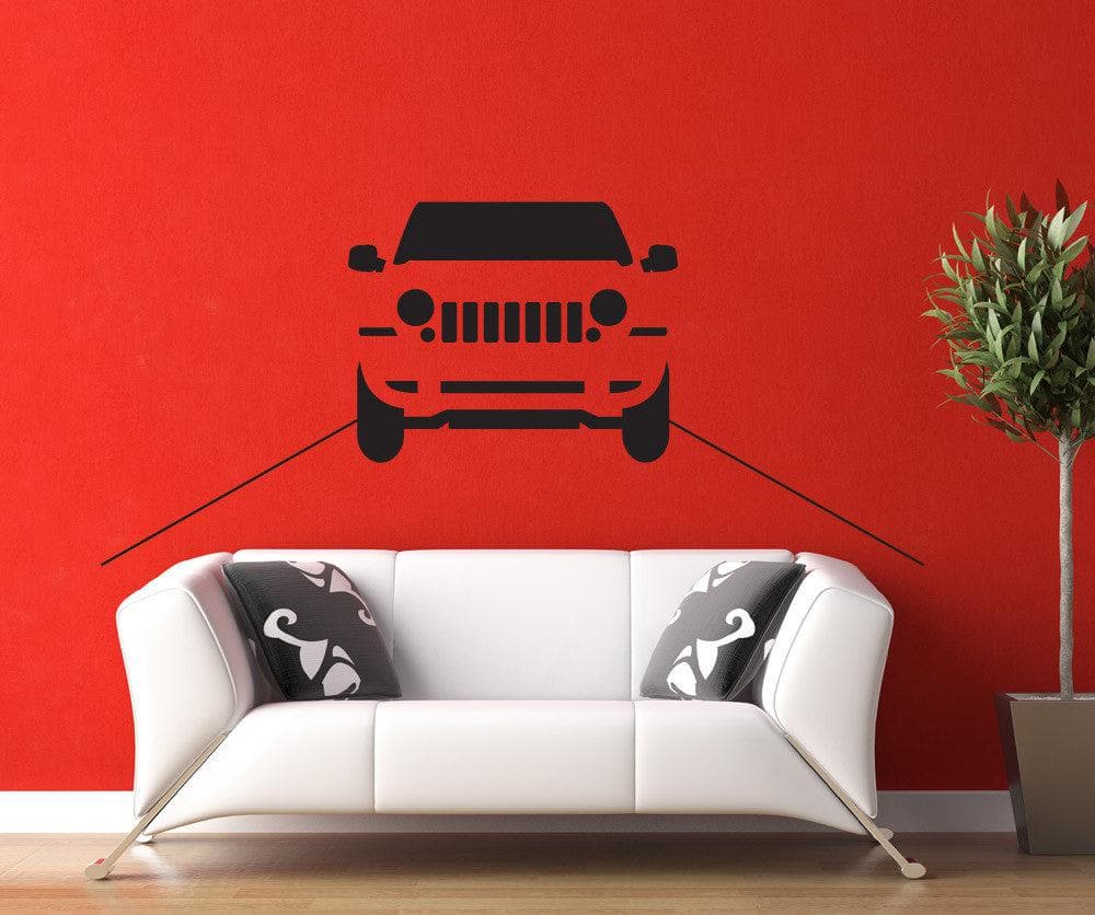 Vinyl Wall Decal Sticker Driving Jeep #OS_DC745