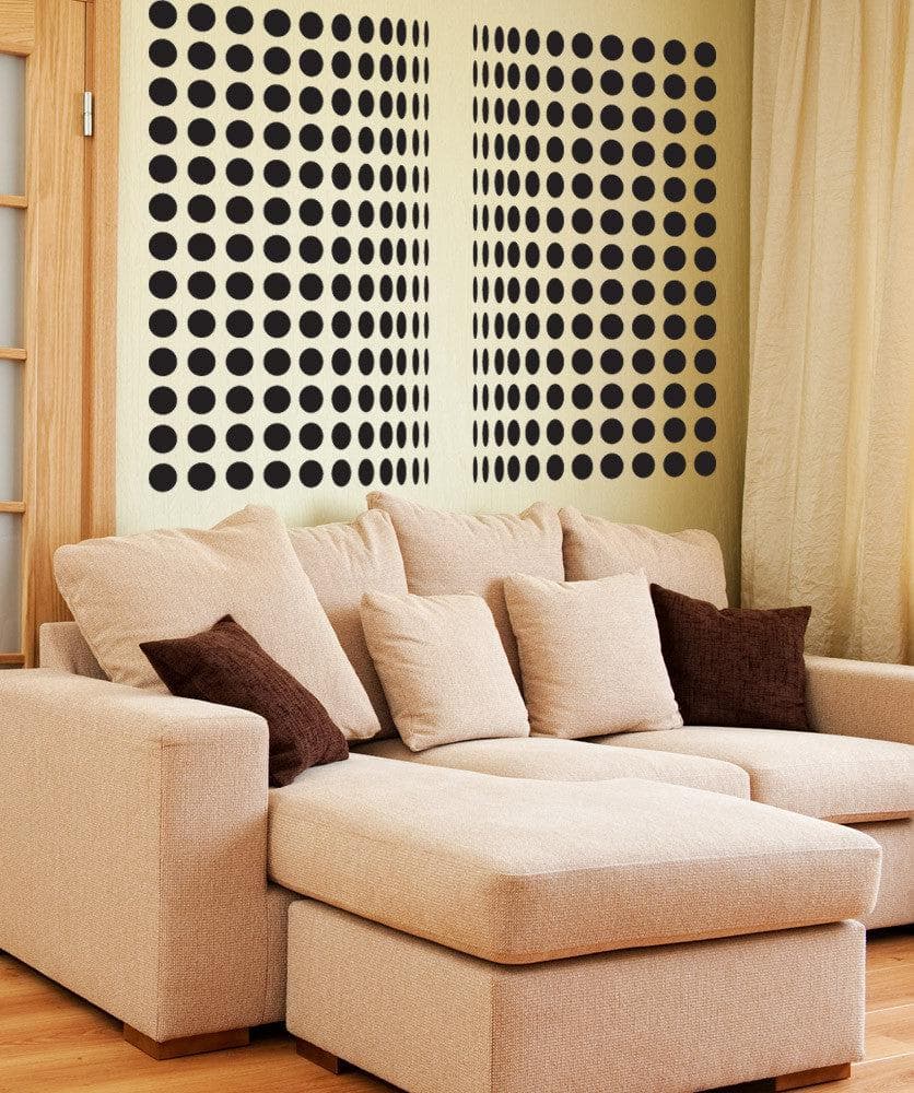 Vinyl Wall Decal Sticker Polka Dot Curtains #OS_DC776
