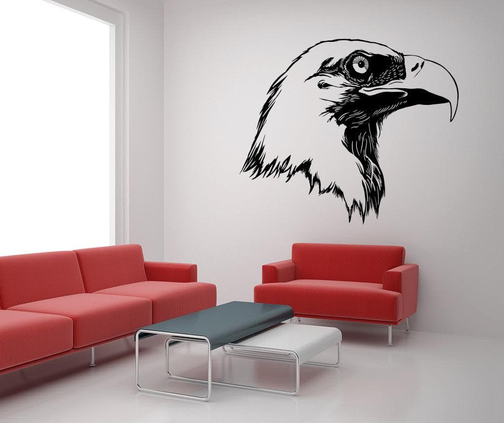 Vinyl Wall Decal Sticker Eagle Head #OS_MB1011