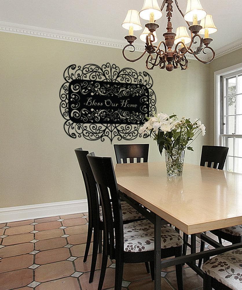 Vinyl Wall Decal Sticker Bless Our Home #OS_MB1022