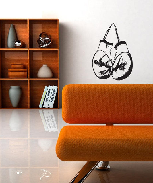 Vinyl Wall Decal Sticker Hanging Boxing Gloves #OS_MB1026