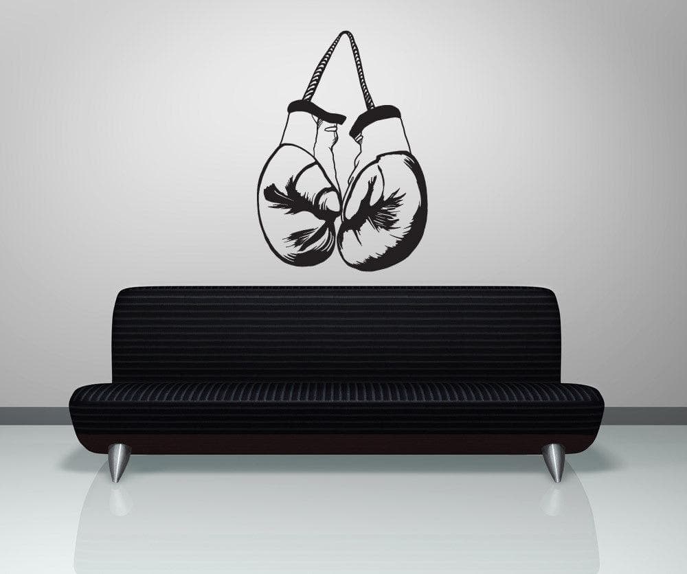 Vinyl Wall Decal Sticker Hanging Boxing Gloves #OS_MB1026