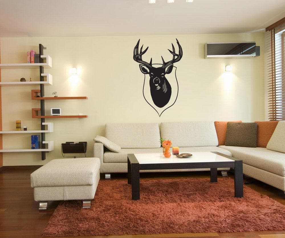 Vinyl Wall Decal Sticker Deer Head #OS_MB1044
