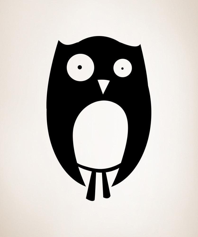 Vinyl Wall Decal Sticker Awkward Owl #OS_MB1066