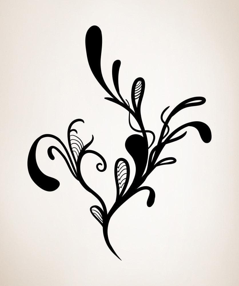Vinyl Wall Decal Sticker Abstract Flower #OS_MB1070