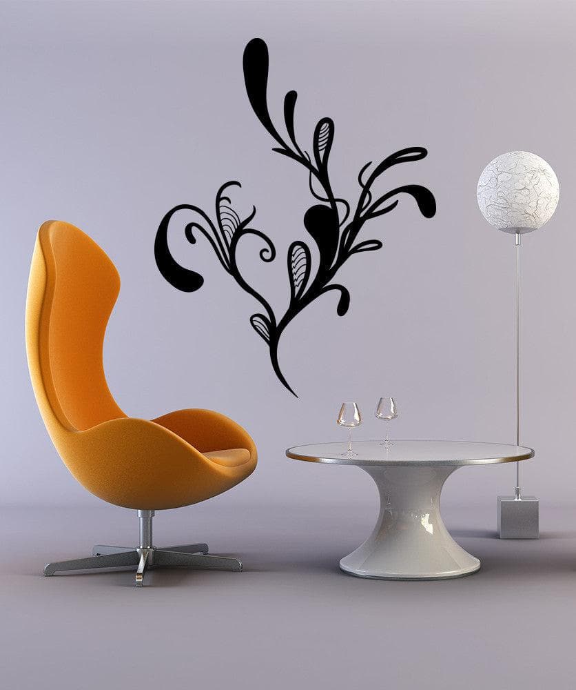 Vinyl Wall Decal Sticker Abstract Flower #OS_MB1070
