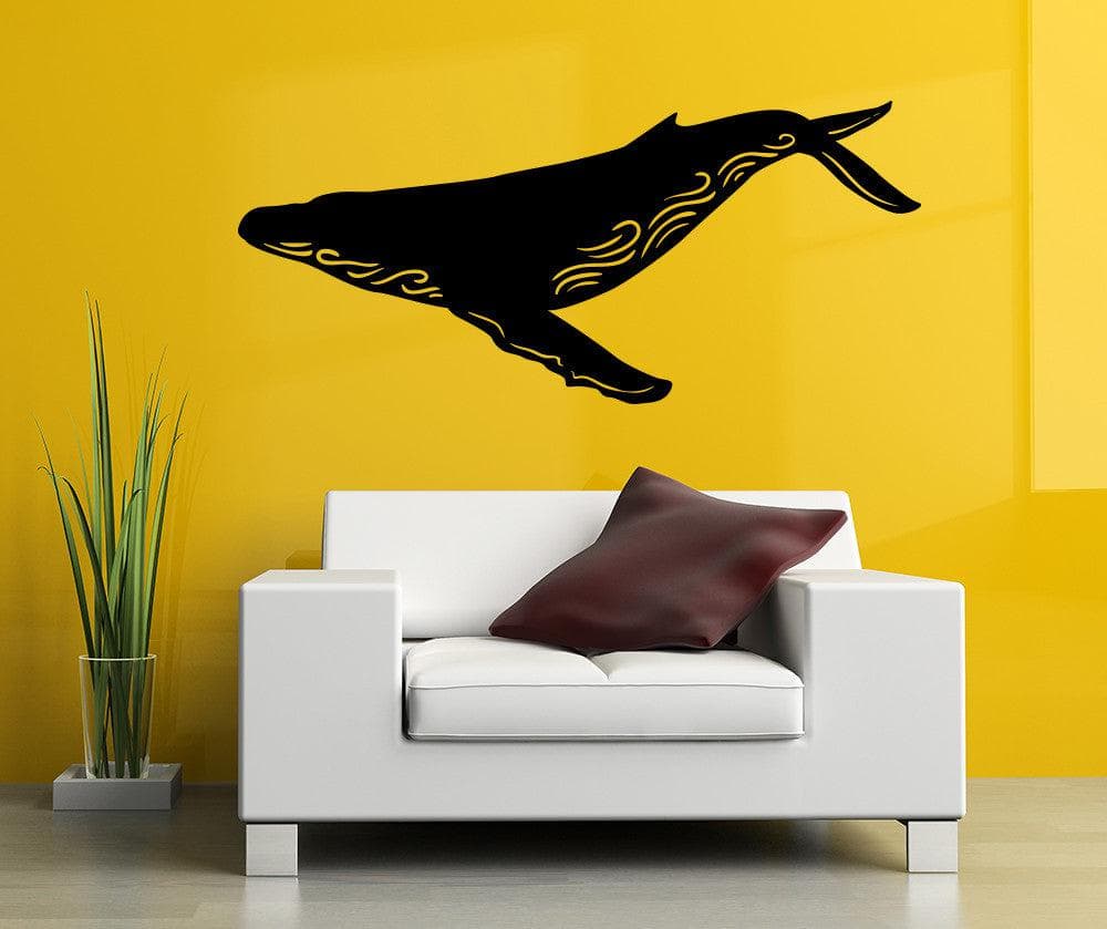 Vinyl Wall Decal Sticker Humpback Whale #OS_MB1101