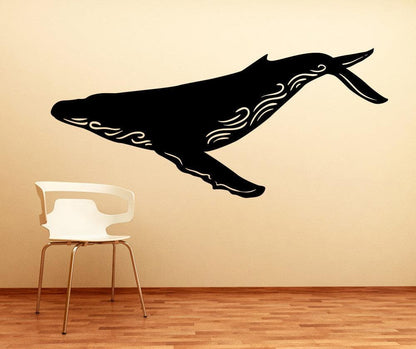 Vinyl Wall Decal Sticker Humpback Whale #OS_MB1101