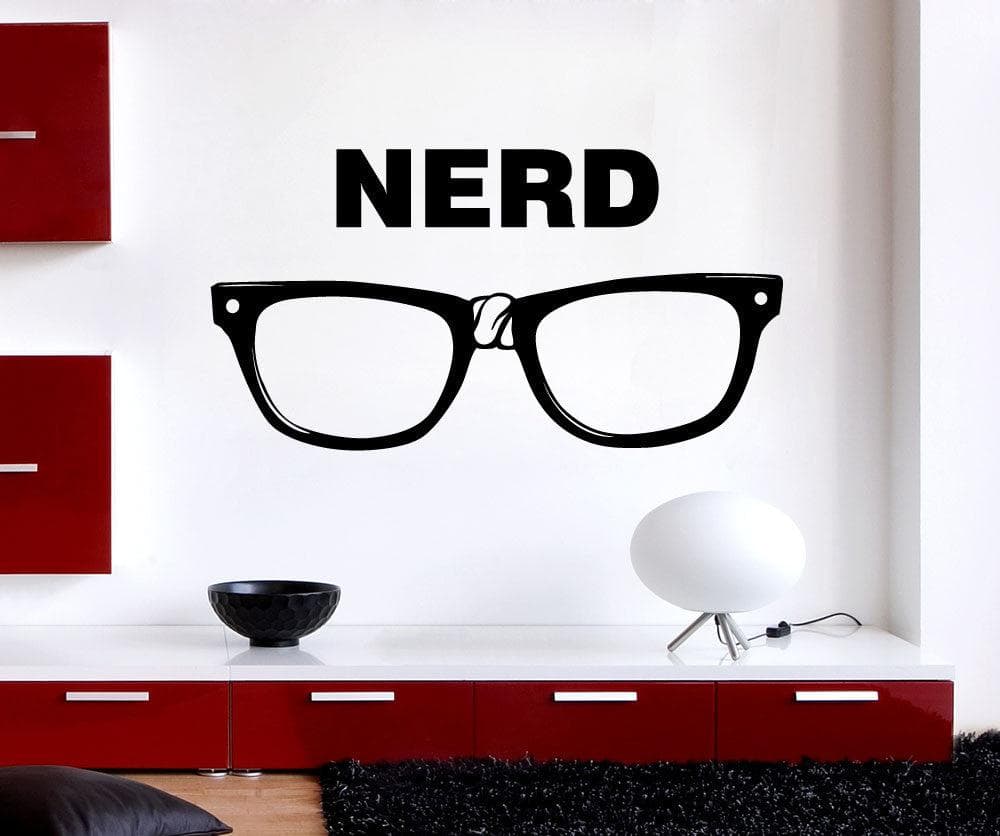 Vinyl Wall Decal Sticker Nerd #OS_MB1109