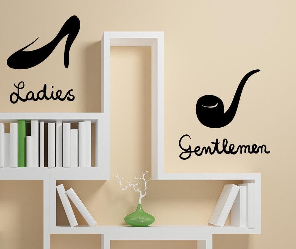 Vinyl Wall Decal Sticker Ladies and Gentlemen #OS_MB1119