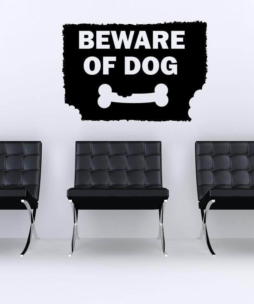 Vinyl Wall Decal Sticker Dog Sign #OS_MB1122