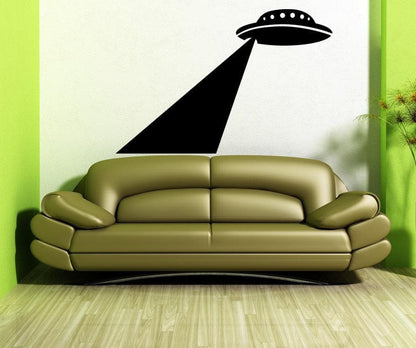 Vinyl Wall Decal Sticker Abducting UFO #OS_MB1133