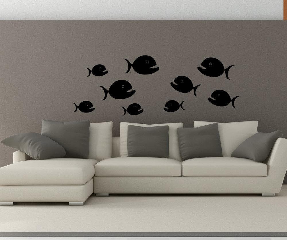 Vinyl Wall Decal Sticker Piranhas #OS_MB1135