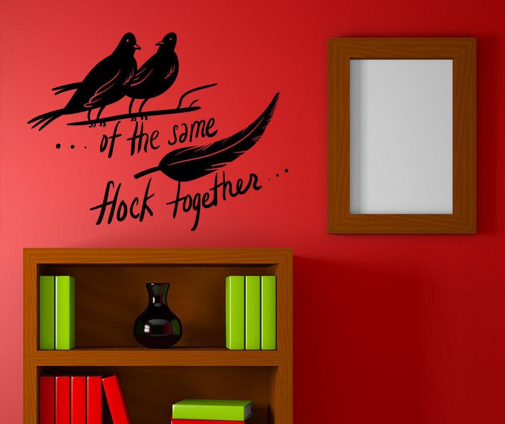 Vinyl Wall Decal Sticker Birds of a Feather #OS_MB1149