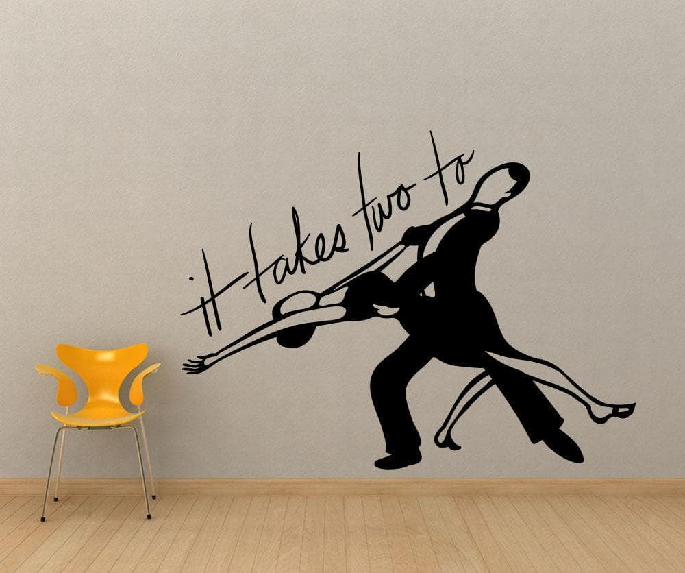 Vinyl Wall Decal Sticker It Takes Two #OS_MB1150
