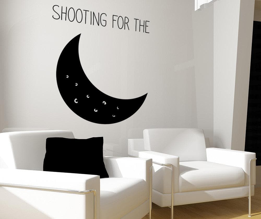 Vinyl Wall Decal Sticker Shoot for the Moon #OS_MB1158