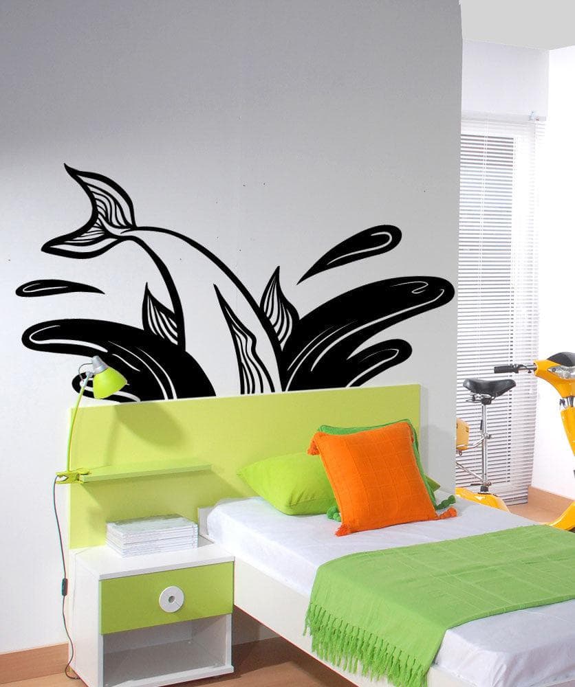 Vinyl Wall Decal Sticker Fish Splash #OS_MB1167
