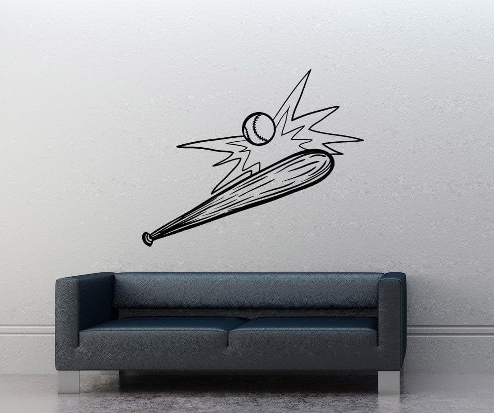 Vinyl Wall Decal Sticker Baseball Slam #OS_MB1210