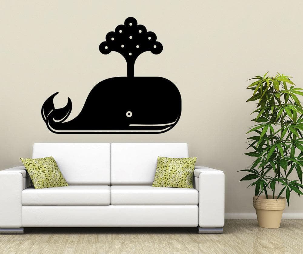 Vinyl Wall Decal Sticker Little Whale #OS_MB1239