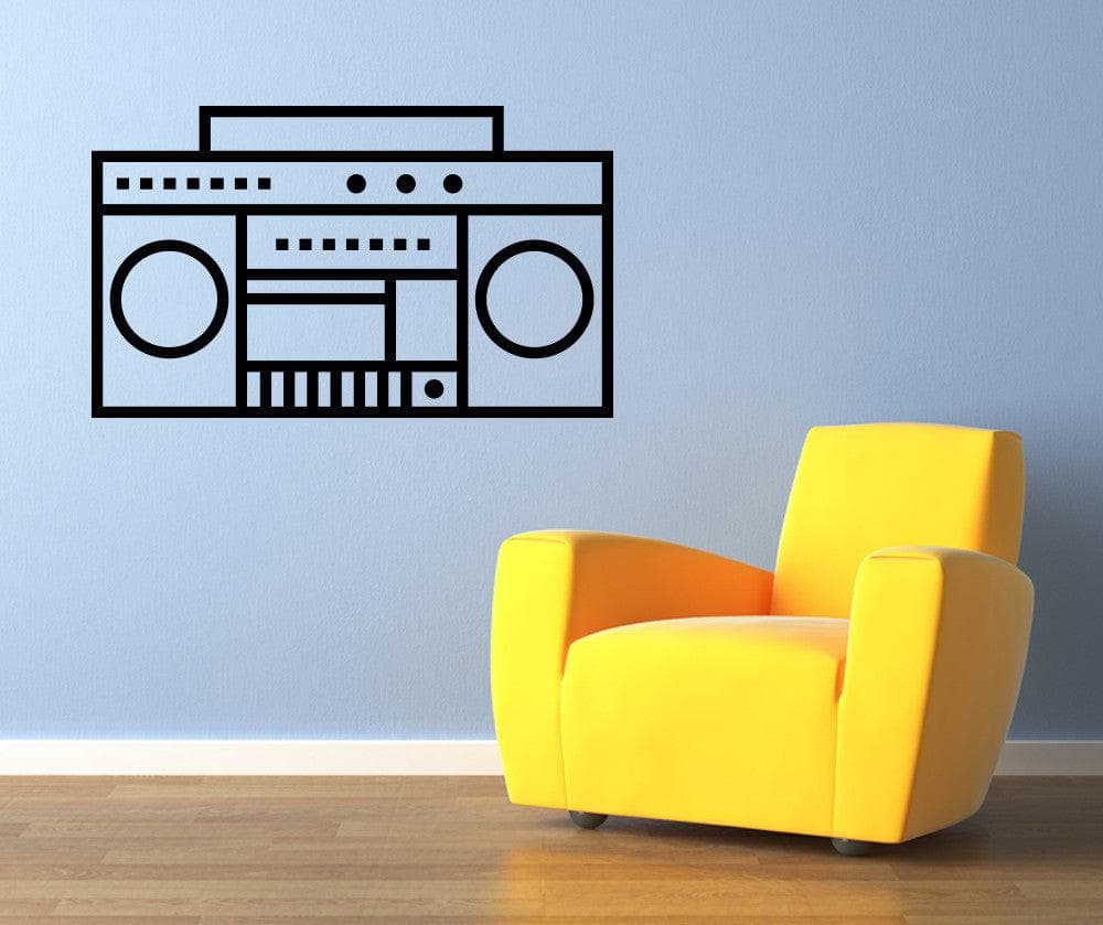 Vinyl Wall Decal Sticker Boombox #OS_MB1246