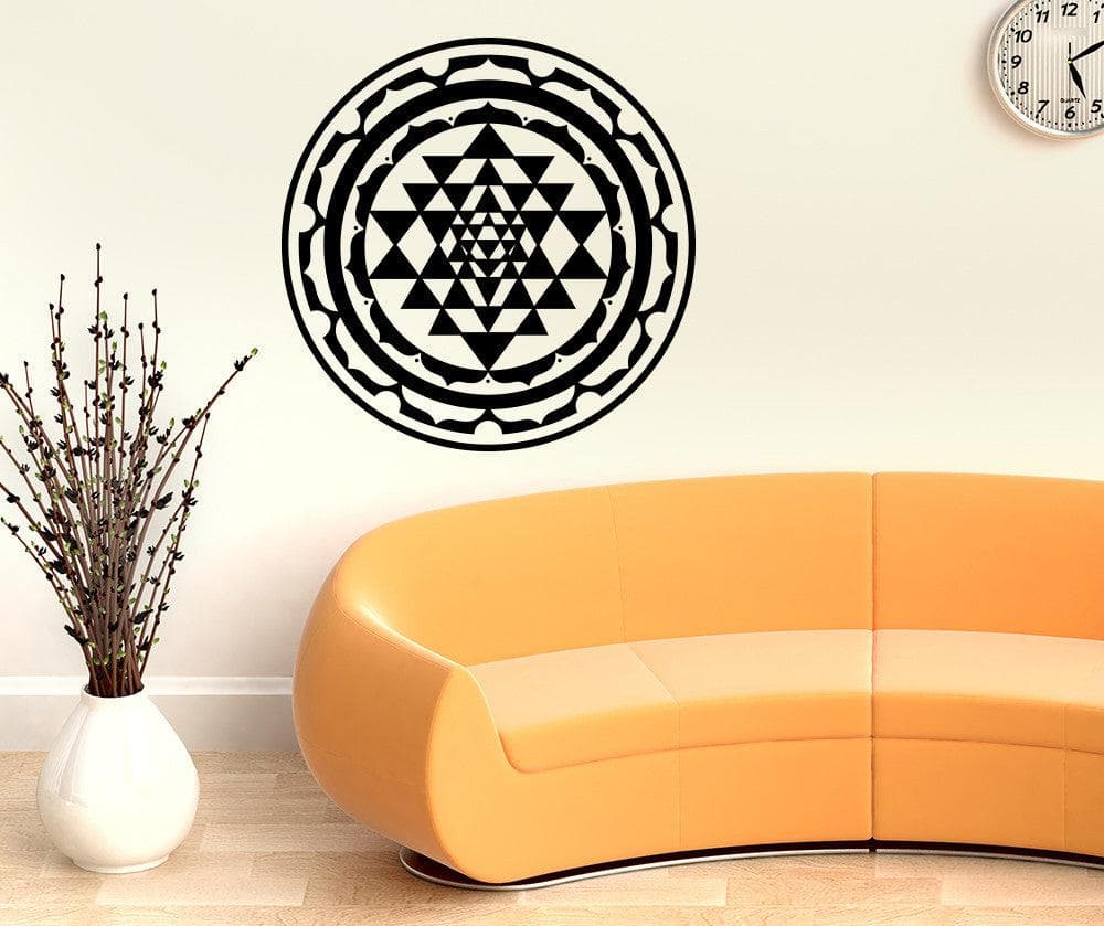 Sri Yantra Vinyl Wall Decal Sticker. #OS_MB1256