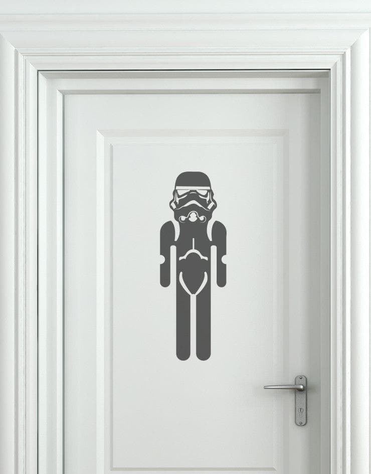 Vinyl Wall Decal Sticker Restroom Sign StormTrooper #OS_MB159