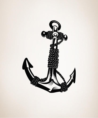 Anchor With Rope Vinyl Wall Decal Sticker #OS_MB168