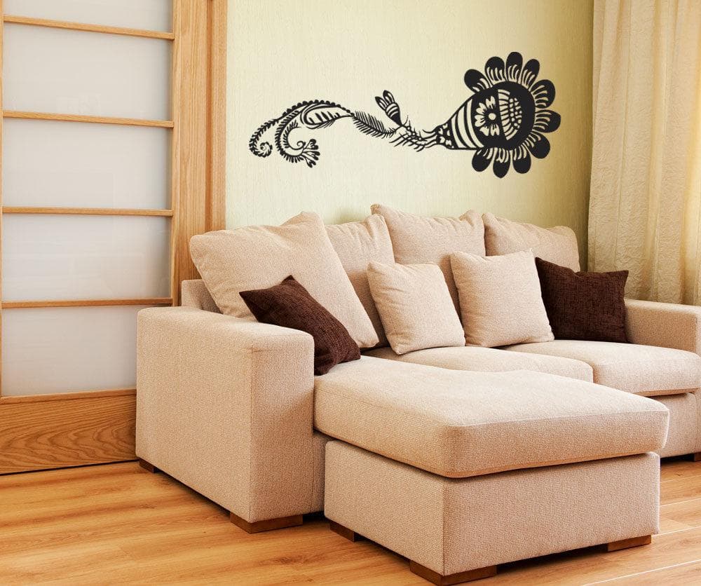 Vinyl Wall Decal Sticker Paisley Flower #OS_MB239