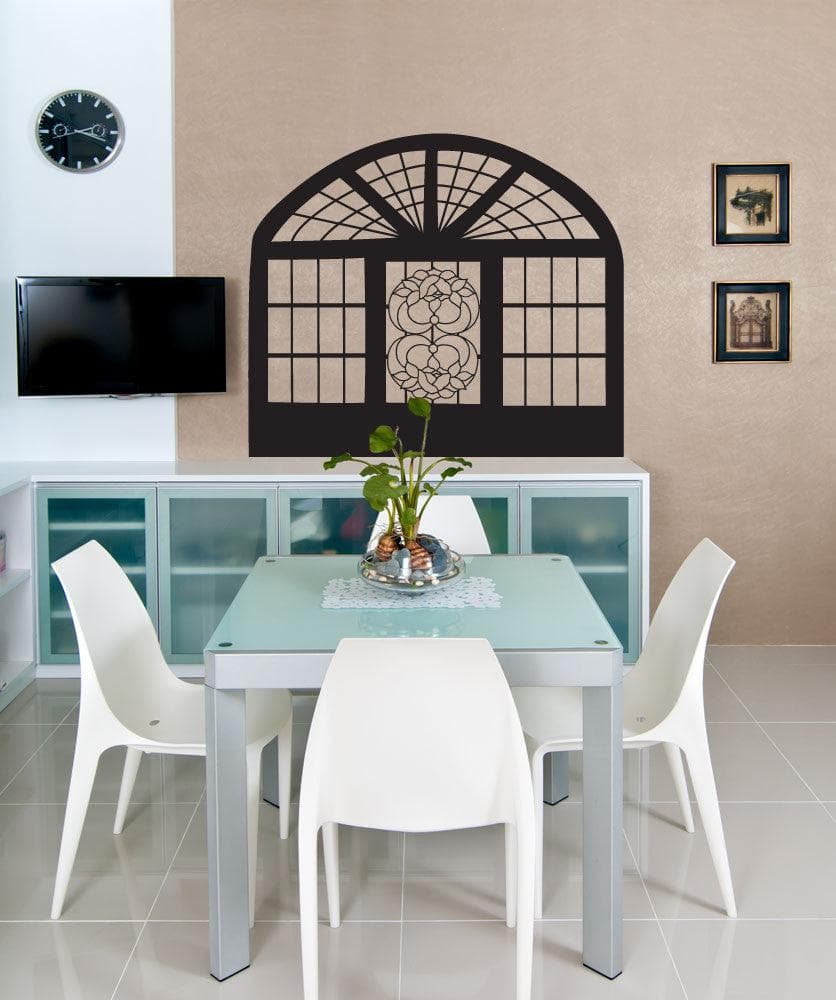 Vinyl Wall Decal Sticker Floral Window #OS_MB244