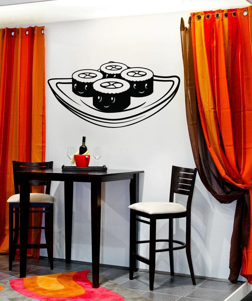 Vinyl Wall Decal Sticker Cartoon Sushi #OS_MB272