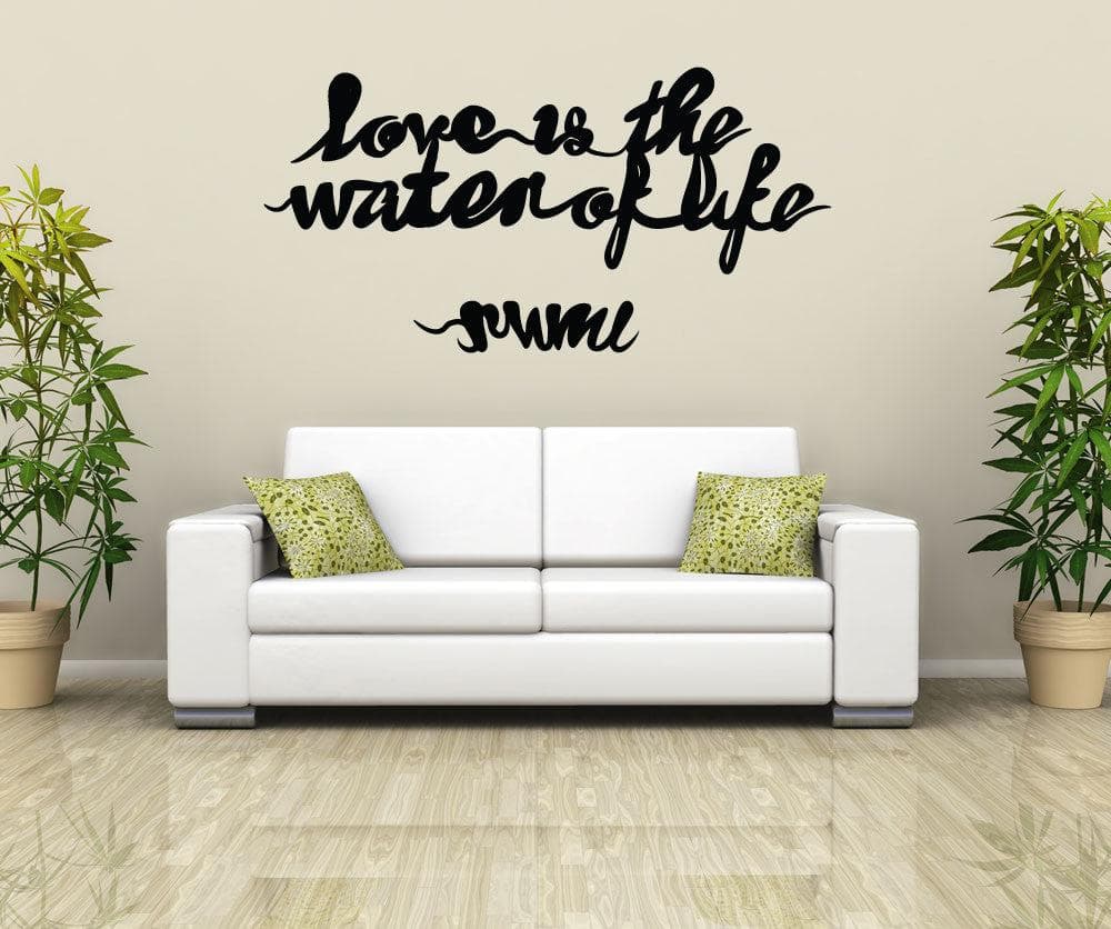 Vinyl Wall Decal Sticker Love is the Water of Life #OS_MB283