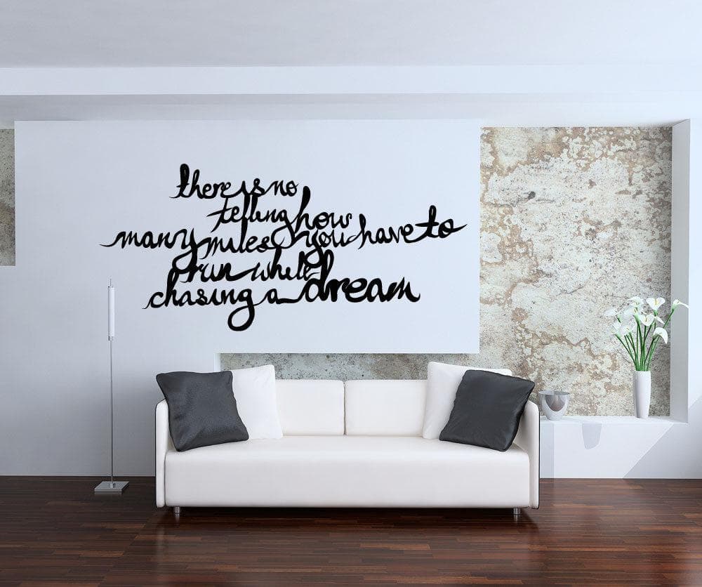 Chasing Dreams Quote Vinyl Wall Decal Sticker. #OS_MB284
