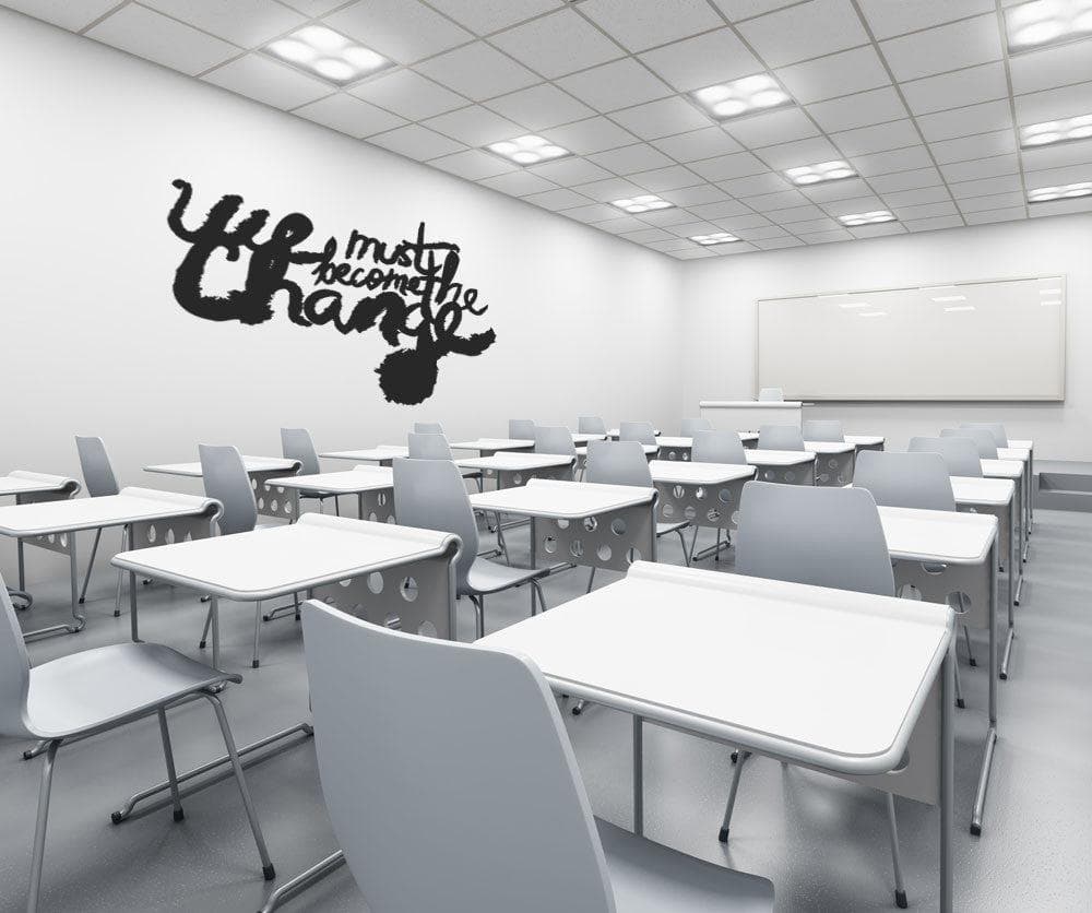 Vinyl Wall Decal Sticker We Must be the Change #OS_MB285
