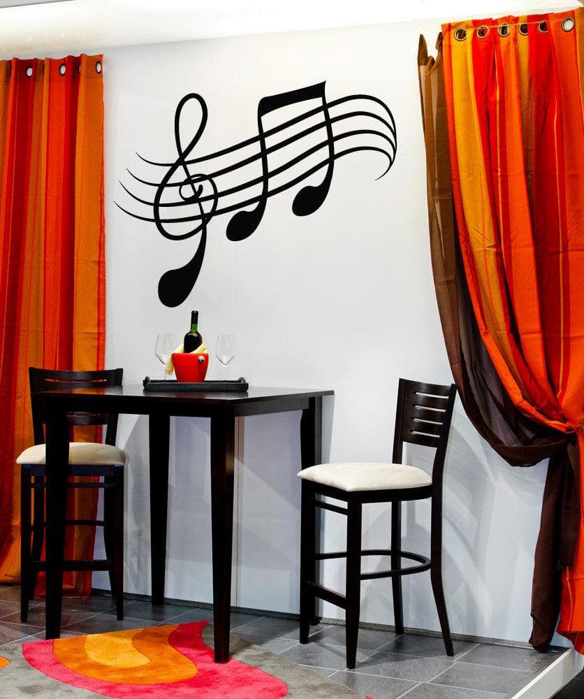 Vinyl Wall Decal Sticker Musical Notes #OS_MB337