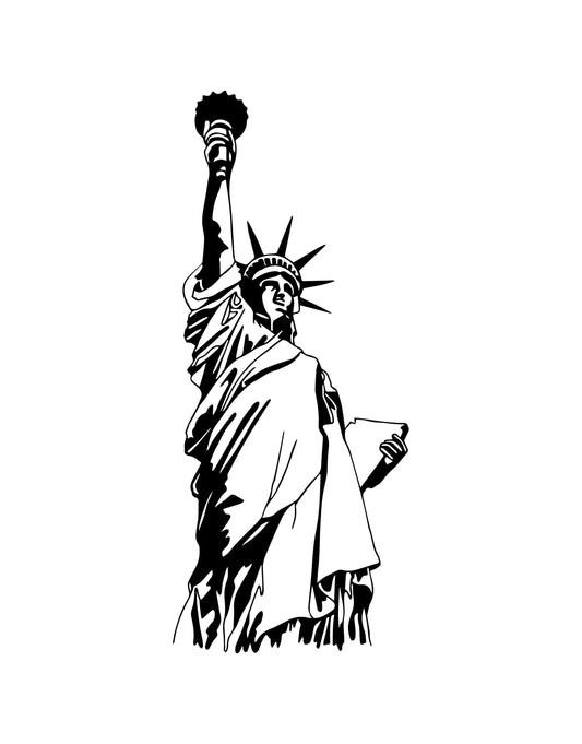 NYC Statue of Liberty Vinyl Wall Decal Sticker. #OS_MB522
