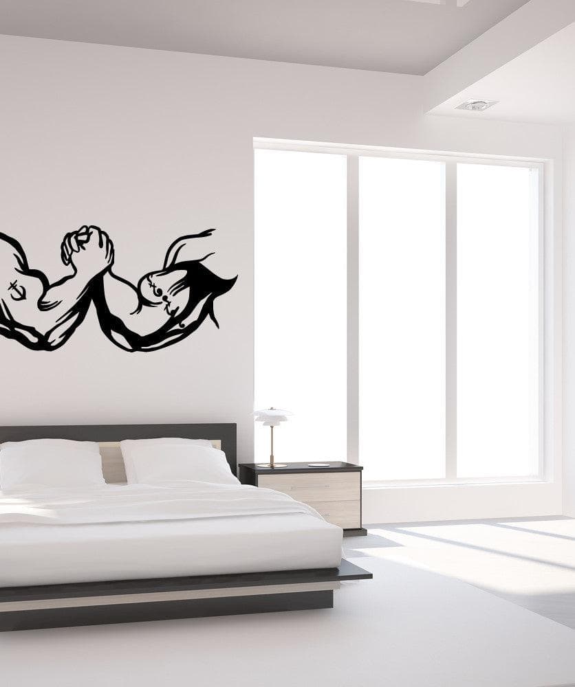 Vinyl Wall Decal Sticker Arm Wrestling #OS_MB585