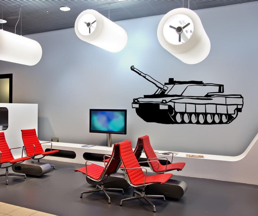 Vinyl Wall Decal Sticker Military Tank #OS_MB586