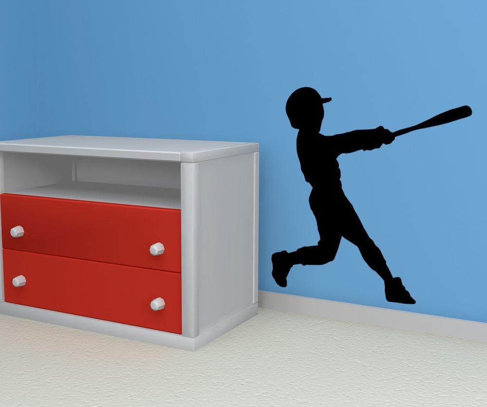 Vinyl Wall Decal Sticker Little League Batter #OS_MB589