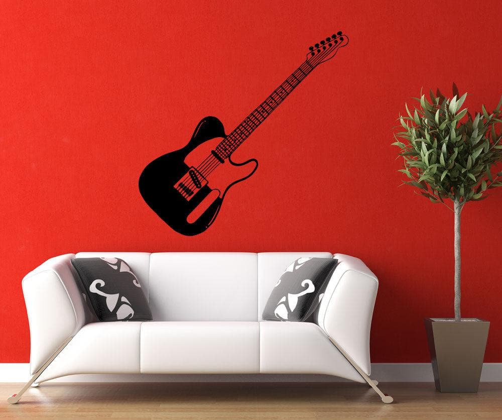 Guitar Wall Decal. Music wall decor. #OS_MB595