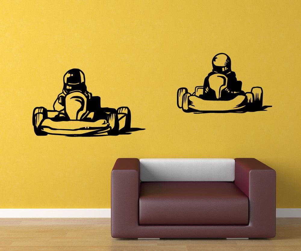 Vinyl Wall Decal Sticker Go karts #OS_MB596