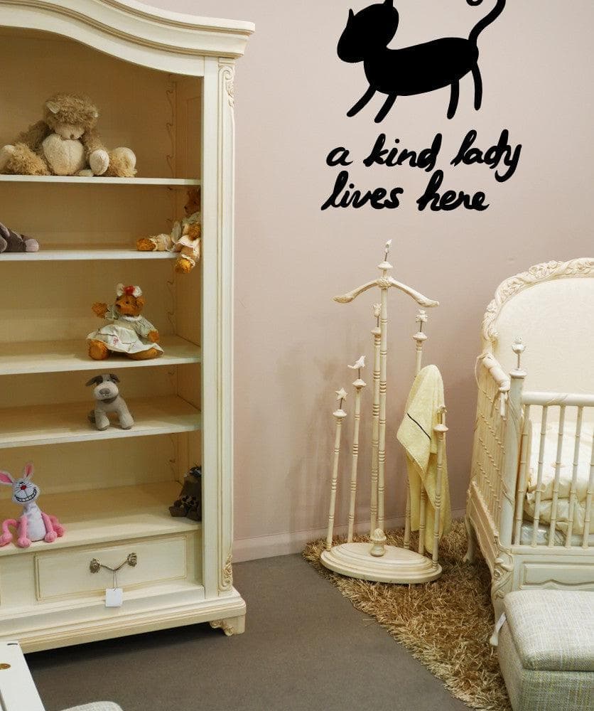Vinyl Wall Decal Sticker A Kind Lady Lives Here #OS_MB602