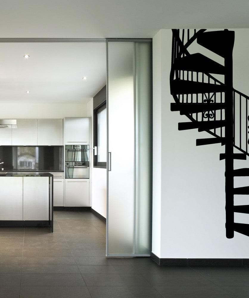 Vinyl Wall Decal Sticker Spiral Stairs #OS_MB607