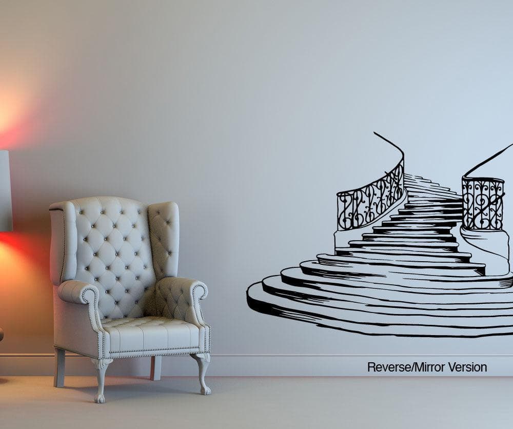 Fancy Stairs Vinyl Wall Decal Sticker. #OS_MB610